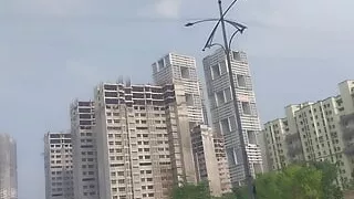 Seeing his daughter-in-law having sex on the street