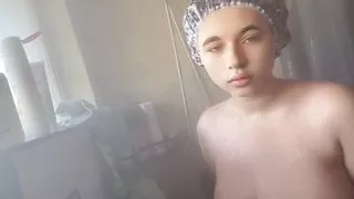 Chubby Bbw taking a shower