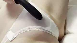 White see through C.K thong