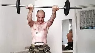 Me fucking and working out muscles after