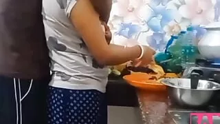 My step Brother Secretly Fucks Me In Kitchen.