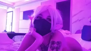 Halloween Nyauri Pov Gotica Cosplayer In The Jacuzzi