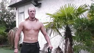 Gorgeous blonde plumper doggy-fucked by stranger