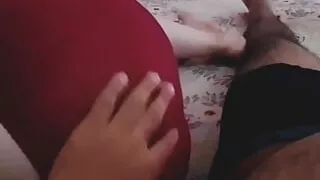 I Find My Stepmother in Her Underwear and I Masturbate with Her Giant Ass