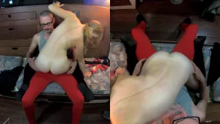 Freckled Unicorn Holiday Lap Dance By Daughter