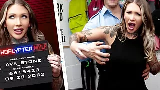 Dirty Cop Strips A Suspected Shoplifter Naked And Conducts A Thorough Cavity Search - ShoplyfterMylf