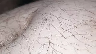 Step mom does a slow hard handjob to her step son