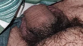 Step son with strong erection gets a handjob treat from step mom