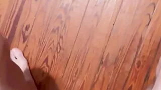 Walking with a hard on morning wood