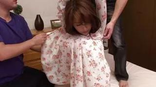 Japanese milf Nao Katou had threesome uncensored.