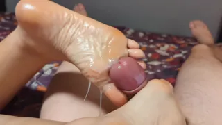 She Milked My Cock With Her Gorgeous Feet - Full Video