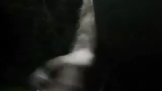 Cum on Main Road at night