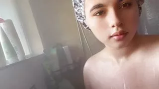 Bbw taking a shower