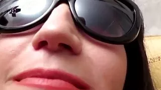 Amateur brown haired Italian whore Deborah gets pussy