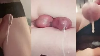 Sissygasm cum compilation