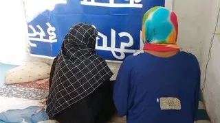 Two Muslim hijab college girl on chakla he's fucked hard pussy and anal sex big Bobs and small pussy sex