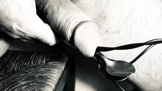 #19 extreme urethral play and cock stuffing. Multiple objects cock at the same time. Two spones and four wires in cock