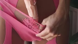 Cute girl gets her tight pussy fucked by 3 guys with big dicks - 1.172