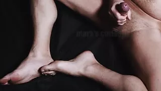 I cum in my hand naked on the ground