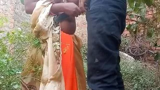 Very nice painful sex  stepsister gets fucked by her stepbrother in outdoor hard-core forest side