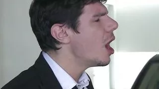 Kathia Nobili a slut with light hair fucked in the ass by a