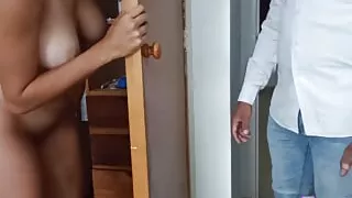 Stepfather fucks stepdaughter before going to college