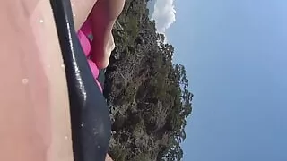 nylon ripping on the sea bed in public beach