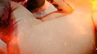 Butt Girl Takes A Bath