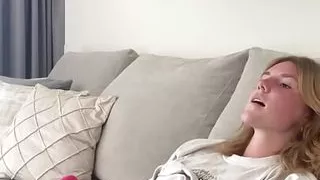 Beautiful Teen Masturbates to Orgasm Until Legs Shake