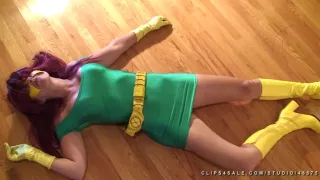 Submissive Redhead Girl Tied And Dominated In Cospla