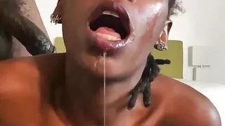 she_king_ Sucking and Getting Fucked by Big Black Cock!