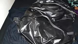 Nov 30 2023 - VacPacked inside of Invincible One's rubber drybag with RubberBoys PVC Coveralls & my hockey chestie