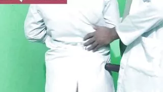 Doctor and nurse in hospital hard fucking