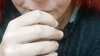 Sexy girl ....sucking the nut out your balls