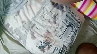 Threesome POV Wife Shared Husband, Cum on Tits - Amateur FFM Threesome Kira Green (full)