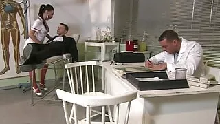 Regina Moon a brown haired slut gets her ass penetrated by a