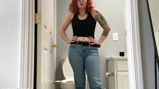 I'm gonna take a piss and you can't stop me - full video on Veggiebabyy Manyvids