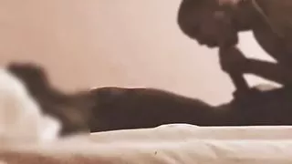 Vintage POV of my sexy black milf neighbour sucking my bbc deepthroat