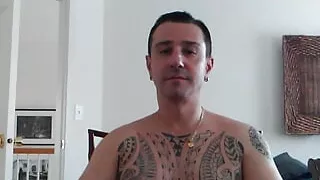 Luke plays with his willy.