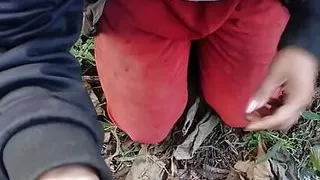 Nepali Villager fucking at grass cutting duty at jungle