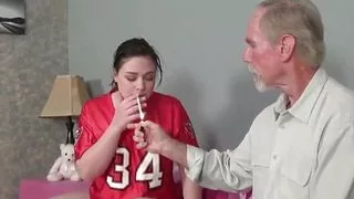 Stepfather Pounds Little Anna From Behind