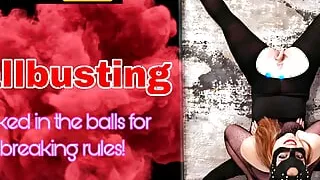 Ballbusting my Slave! Stomping Stamping Ball Kicking CBT Bondage BDSM Femdom Real Homemade Amateur Milf Stepmom