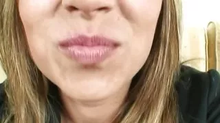 Nasty Brunette Gets a Massive Anal Creampie After a Big Cock Is Done with Her