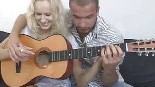 dude finds blonde girlfriend  doggy-fucked by his elder bro