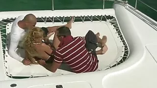 Lily Love an Italian slut with golden hair has her pussy and