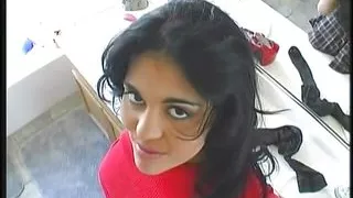 Hot latina girl gets her pussy and mouth filled with cum