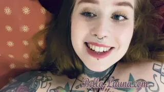 Sweet Tattoo Girl Plays With Her Toys!