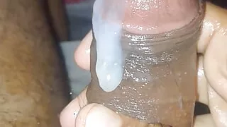 Masterbation in bad showing that sexy dick