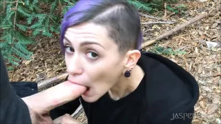 Jasper Blue - Outdoor Stranger Throatjob