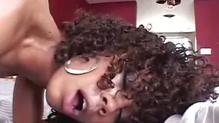 This white dude does not mind being fierce when pounding the cute ebony Misty Stone